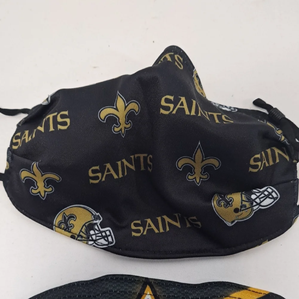 New Orleans Saints Kids Face Masks - Black and Gold